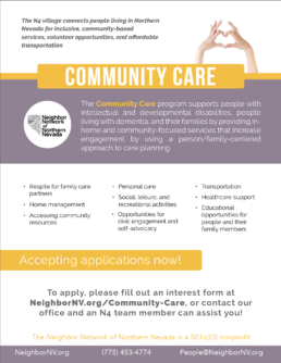 Jocelyn Seemann N4 Community Care Flyer